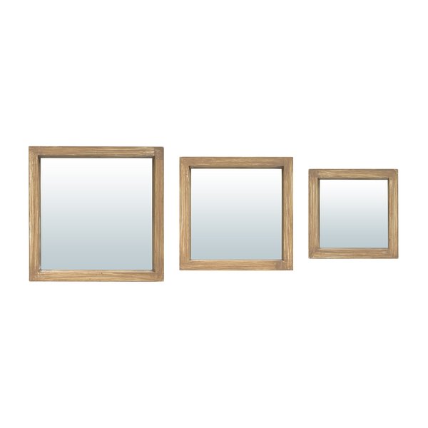 Комплект декоративных зеркал Риччоне 3шт 30х30см, 25х25см, 20х20см