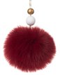 Украшение подвесное Бордовый шарик из меха 8x7x7см 89508 Украшение подвесное Бордовый шарик из меха 8x7x7см 89508