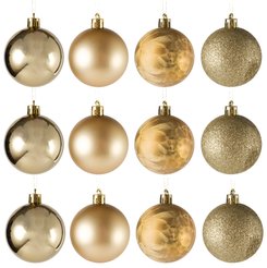 Набор шаров 12шт 6см, золото, SYQA-0123213