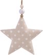 Украшение подвесное новогоднее Звезда с белыми кружочками 10,5x1,5x10,5см,81479 Украшение подвесное новогоднее Звезда с белыми кружочками 10,5x1,5x10,5см,81479