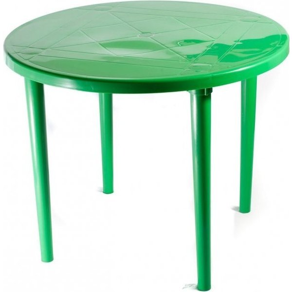 Стол круглый 900x710мм зеленый