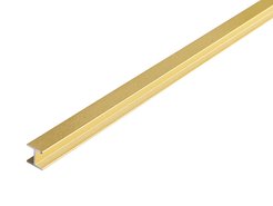 Профиль щелевой для стеновых панелей 6мм алюминий золото