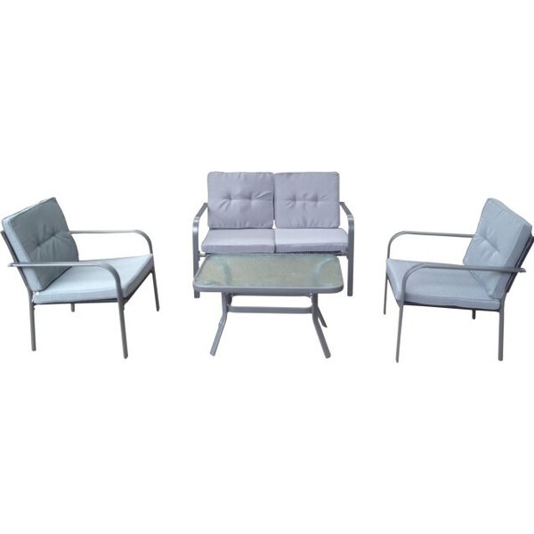 Комплект мебели C6007 5 предм.(стол, 2 кресла, диван) метал.каркас, водонепроницаемый полиэстр 180