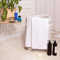 Полотенце махровое Ирис белый 70х130