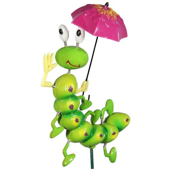 Штекер садовый Гусеница с зонтиком