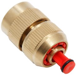 Коннектор 3/4" с аквастопом латунь