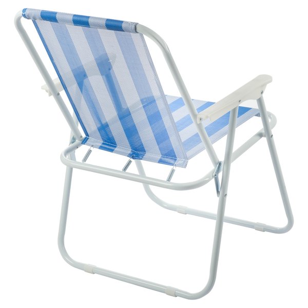 Кресло складное Weekemp Ницца 47х53см H75см, синий/белый, SC-202
