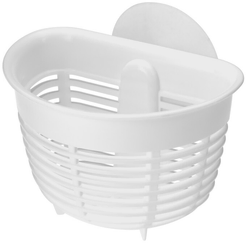 Держатель подвесной на присосе овальный Бытпласт Helper 10,3х8,4х7,1см