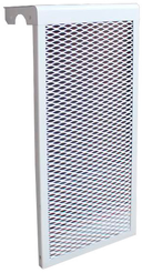 Экран радиаторный,просечно-вытяжной,590х610х140,6-и секционный,сталь,белый