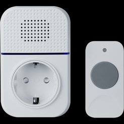 Звонок беспроводной Navigator NDB-D-AC08-B 32 мелодии дальность 150м белый