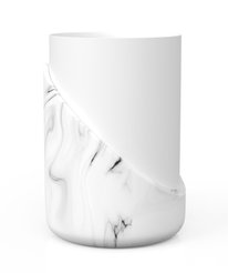 Стакан для зубных щеток настольный, MARBLE LIGHT, полирезин