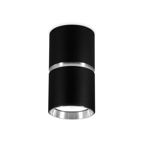 Светильник точечный накладной Ambrella light TN213116 BK/CH черный/хром GU10 