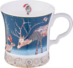 Кружка Lefard Christmas 320мл Пэчворк, фарфор, арт. 417-115