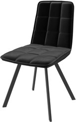 Стул кухонный Mamadoma Rom D-R d24 45х42х84см велюр/металл, черный/черный, поворотный