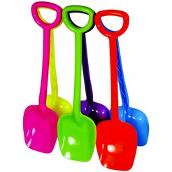 Лопата детская пластиковая с ручкой 55,5см микс цветов