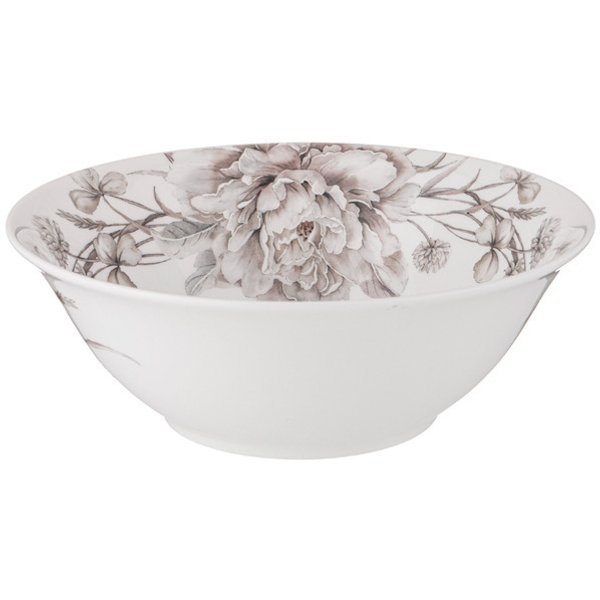 Салатник-тарелка суповая Lefard White flower 18см белый, фарфор