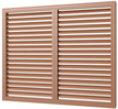 Решетка вентиляционная,профиль ПВХ,600х1200,вишня