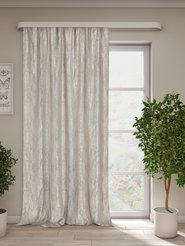 Портьера мрамор 160х270 бежевая