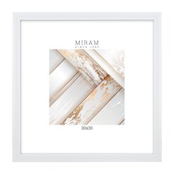 Рамка МИРАМ 30х30см багет 641861-33 белый, пластик