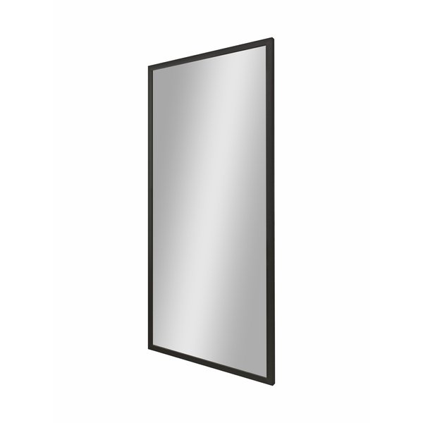 Зеркало Флоу 450х1000 в черном алюминиевом профиле