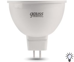 Лампа светодиодная Gauss Elementary 11Вт GU5.3 4100K свет нейтральный белый