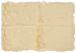 Коврик из искусственной овчины кремовый 60х90см