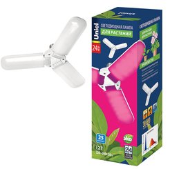 Лампа светодиодная фито красно-синего спектра LED-P65-24W/SPSB/E27/FR/P3 PLP32WH