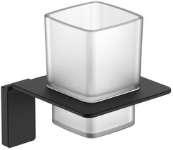 Подстаканник одинарный матовое стекло сплав металлов Slide ID SLIBSG1i45