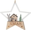 Украшение фигурное Звезда 15х15х1см, дерево, SYMZPB-4425073