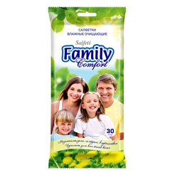 Салфетки влажные универсальные Salfeti Family 30шт