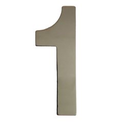 Цифра Скобяной самоклеящаяся металл хром 1 