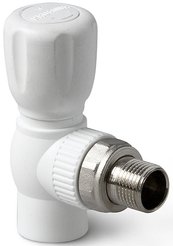 Кран полипропиленовый для радиатора угловой Pro Aqua d25х3/4"