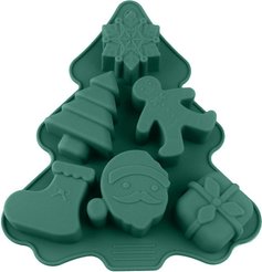 Форма д/конфет APOLLO Teatro Елка 6 ячеек 15х1,5х15см силикон