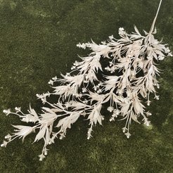 Ветка искусственная Дионея розовая 106см