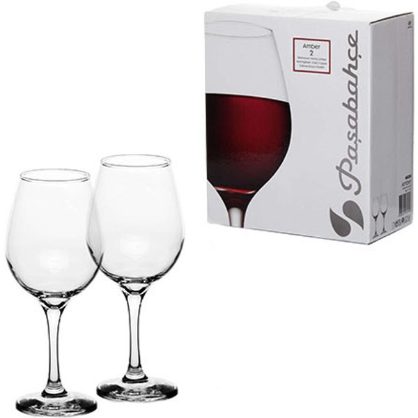 Набор бокалов д/красного вина Pasabahce Amber 460мл 2шт стекло