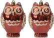 Набор украшений Совы 2шт 11х8х5,5см кофе, SYQD1-0124209