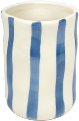 Стакан для зубных щеток Zenfort Ривьера, керамика, синяя полоска