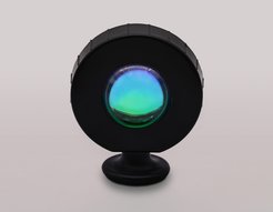 Лампа атмосферная светодиодная настольная с пультом DE8383 BK черный LED RGB 3W (ПДУ RGB)