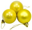 Набор из 3 шаров SY-1408 50мм золото