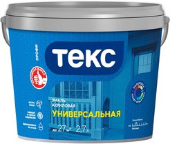 Эмаль универсальная акриловая ТЕКС Профи база А матовая (2,7л)