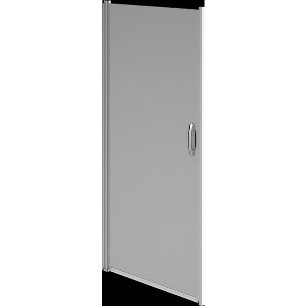 Дверь душевая в нишу Move 80х190,профиль матовый хром,стекло прозрачное (распашная) W81S-D80-000CT