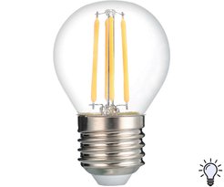 Лампа светодиодная THOMSON FILAMENT 11Вт Е27 шар 4500К свет нейтральный белый