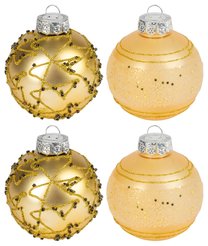 Набор шаров 4шт 8см золото SYQF-0122305