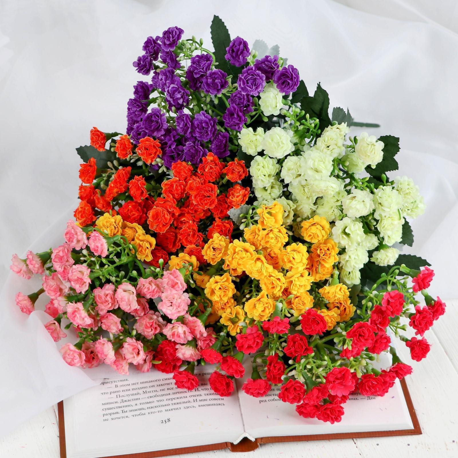 Гвоздика диантус красная. Букет из гвоздик микс. Colour mini carnation. 28 гвоздик. 28 гвоздик.