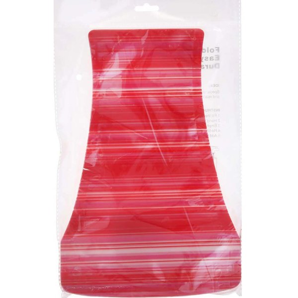 Ваза пластиковая складная Полоска, цвет красный, 1255151