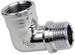 Уголок латунный V&G хромированный 1/2" внутренняя-наружная резьба