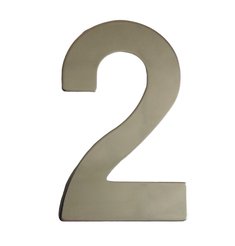 Цифра Скобяной самоклеящаяся металл хром 2 