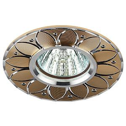 Светильник точ.ЭРА KL42 SL/GD литой MR16,12V/220V