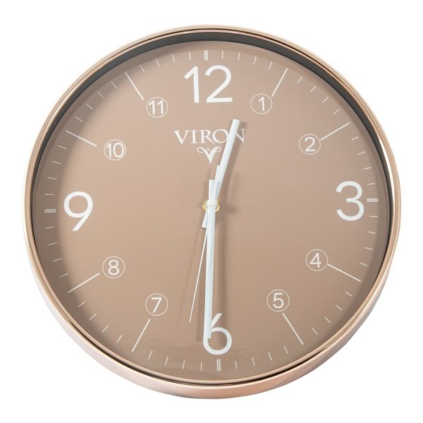Часы настенные VIRON d30 золотой обод