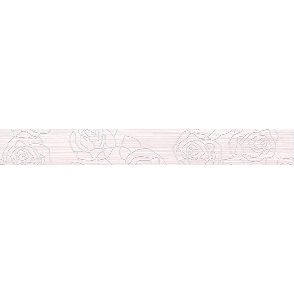 Бордюр настенный Джулия 6х50см розовый шт